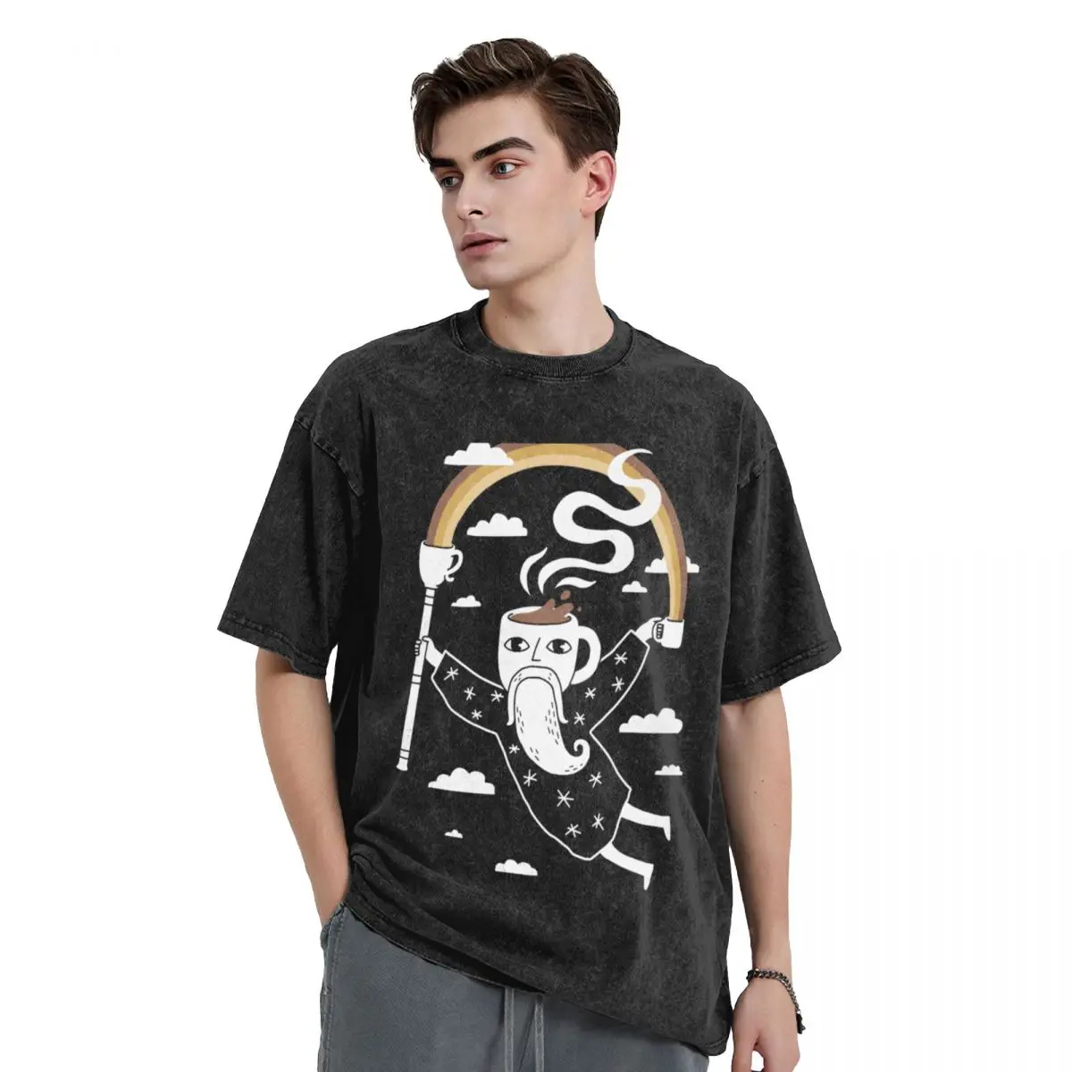 Joe the Coffee Wizard T-Shirt plus size clothes oversizeds kawaii clothes Short sleeve tee Men's t-shirt
Joe the Coffee Wizard T-Shirt plus size clothes oversizeds kawaii clothes Short sleeve tee Men's t-shirt
