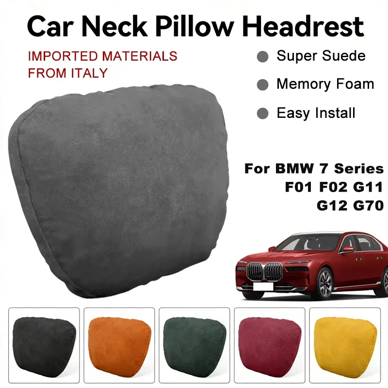 Italy Suede Car Neck Rest Pillow For BMW 7 Series F01 F02 G11 G12 G70 Seat Head Neck Support Cushion Auto Interior Accessories
Italy Suede Car Neck Rest Pillow For BMW 7 Series F01 F02 G11 G12 G70 Seat Head Neck Support Cushion Auto Interior Accessories