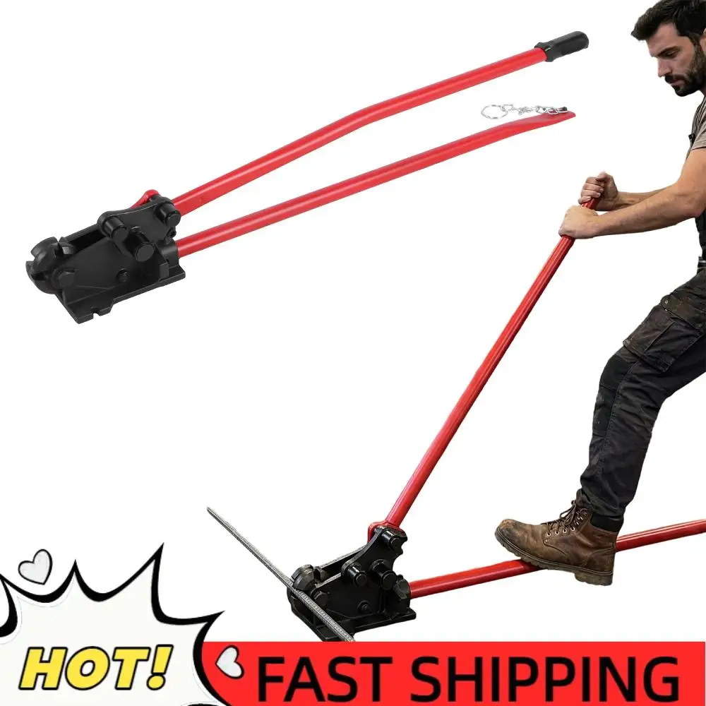 2 in 1 Rebar Shears and Bending Machine Rebars Up To 5/8inch with No-Slip Handle Grip for Effortlessly Cuts Bends Reinforcement
2 in 1 Rebar Shears and Bending Machine Rebars Up To 5/8inch with No-Slip Handle Grip for Effortlessly Cuts Bends Reinforcement