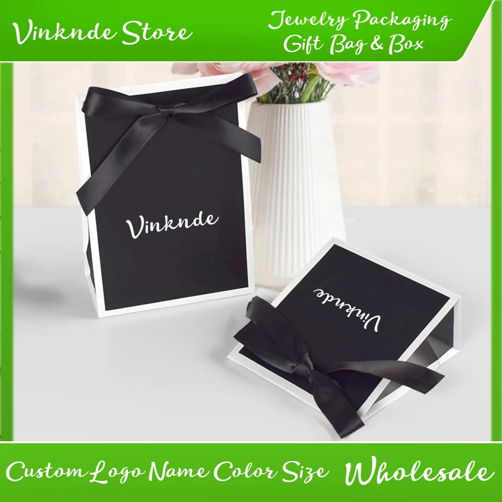 30/50/100pcs Customizable Logo Ribbon Bow Paper Bag Black/White/Pink Candy Box Wedding Engagement Return Gift Present Packaging
30/50/100pcs Customizable Logo Ribbon Bow Paper Bag Black/White/Pink Candy Box Wedding Engagement Return Gift Present Packaging