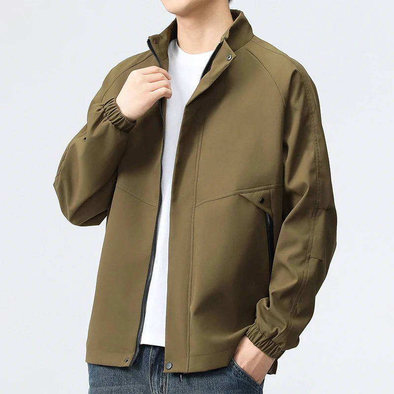 Spring Autumn Stand Collar Men Jacket Coats Outdoor Casual Windproof Outerwear Fashion Comfortable Business Jacket Quality New
Spring Autumn Stand Collar Men Jacket Coats Outdoor Casual Windproof Outerwear Fashion Comfortable Business Jacket Quality New