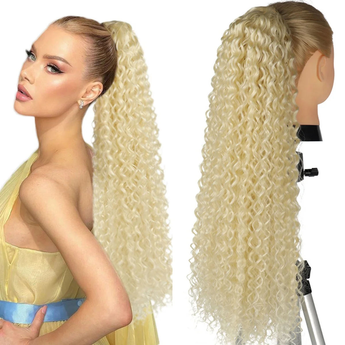 Alana Synthetic Long Curly Wavy Ponytail Hair Extension 613# Drawstring Hairpieces for Women Blond Fake Pony Tail
Alana Synthetic Long Curly Wavy Ponytail Hair Extension 613# Drawstring Hairpieces for Women Blond Fake Pony Tail
