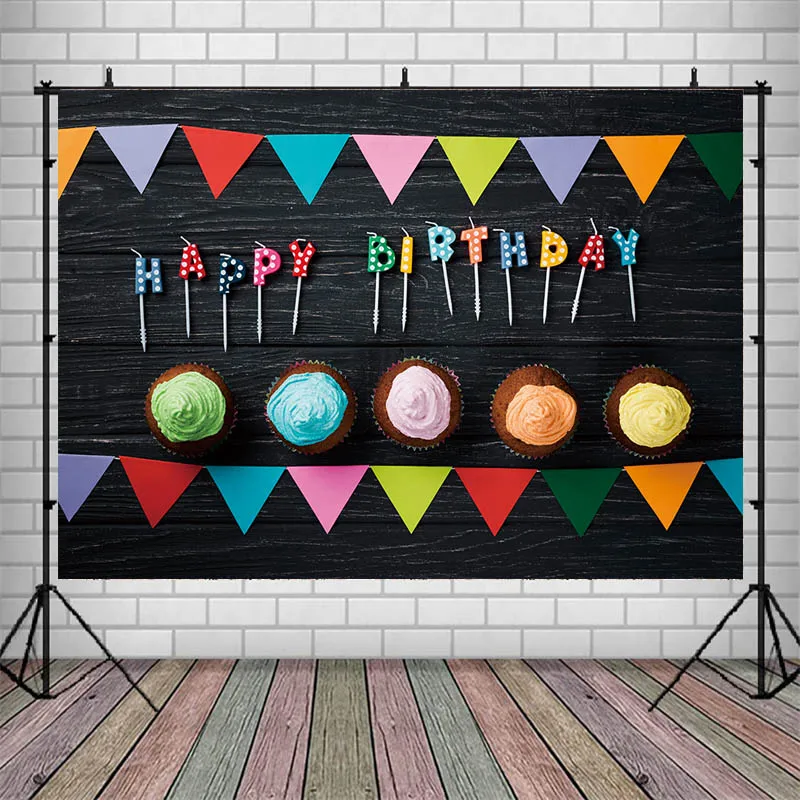 Happy Birthday Backdrop Colorful Flag Cake Black Background For Adult Women Party Wall Decor Photography Props
Happy Birthday Backdrop Colorful Flag Cake Black Background For Adult Women Party Wall Decor Photography Props