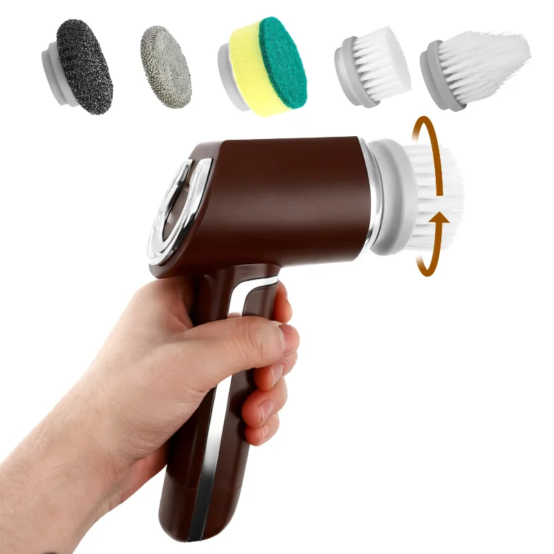 2000 MAh Household Power Scrubber With 5-in-1 Multi-functional Brush Head Set, Waterproof And Durable
2000 MAh Household Power Scrubber With 5-in-1 Multi-functional Brush Head Set, Waterproof And Durable