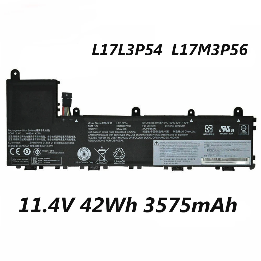 L17L3P54 L17M3P56 11.4V 3575mAh 42Wh Laptop Battery For Lenovo Thinkpad 11e-20LQ Yoga 11E 5th Gen Series Tablet
L17L3P54 L17M3P56 11.4V 3575mAh 42Wh Laptop Battery For Lenovo Thinkpad 11e-20LQ Yoga 11E 5th Gen Series Tablet