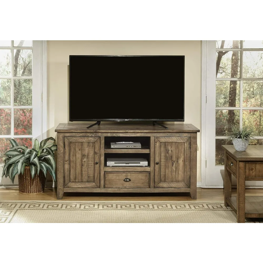 Monterey TV Stand, 2 Cabinets, 1 Storage Drawer, and an Open Cubby with 3 total adjustable and removable shelves Natural
Monterey TV Stand, 2 Cabinets, 1 Storage Drawer, and an Open Cubby with 3 total adjustable and removable shelves Natural