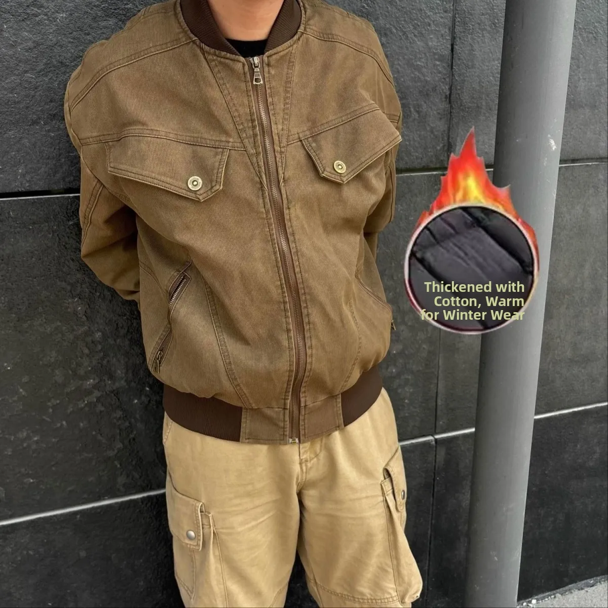 Retro American Sle Workwear Jaet Cotton Polyester Fiber Long Sve Zipper Closure Casual Street Sle Couple's Coat
Retro American Sle Workwear Jaet Cotton Polyester Fiber Long Sve Zipper Closure Casual Street Sle Couple's Coat