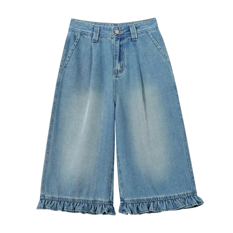Womens Jeans Pants Lyocell Lace High Waist Pleated Wide Leg Slimming Cropped Summer Lightweight Denim Stretch Soft Casual
Womens Jeans Pants Lyocell Lace High Waist Pleated Wide Leg Slimming Cropped Summer Lightweight Denim Stretch Soft Casual