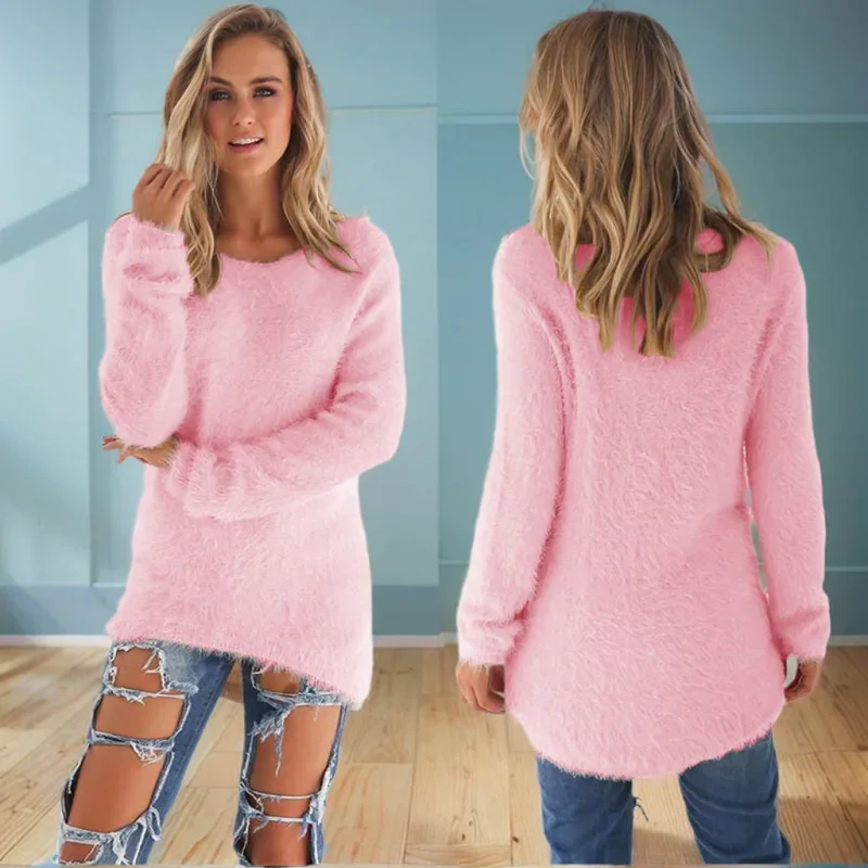 Women Warm Sweater Solid Color O Neck Loose Cotton Knitted Pullover Long Sweater Casual Oversize Blouse Ladies Hipster Clothing
Women Warm Sweater Solid Color O Neck Loose Cotton Knitted Pullover Long Sweater Casual Oversize Blouse Ladies Hipster Clothing