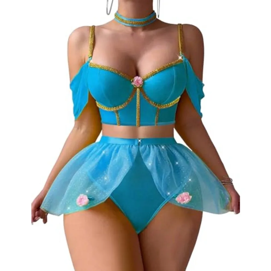 Mixxmix Lingerie Sets for Women Sexy Princess Costumes Cosplay Outfits Halloween Lingerie Roleplay with Bra and Panty
Mixxmix Lingerie Sets for Women Sexy Princess Costumes Cosplay Outfits Halloween Lingerie Roleplay with Bra and Panty