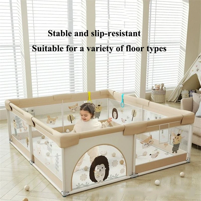 Baby Playpens Children's Playpen Optional 3 Sizes Playpen for Baby Activity Gym Kids Play Fence Playground Baby Ball Pool
Baby Playpens Children's Playpen Optional 3 Sizes Playpen for Baby Activity Gym Kids Play Fence Playground Baby Ball Pool