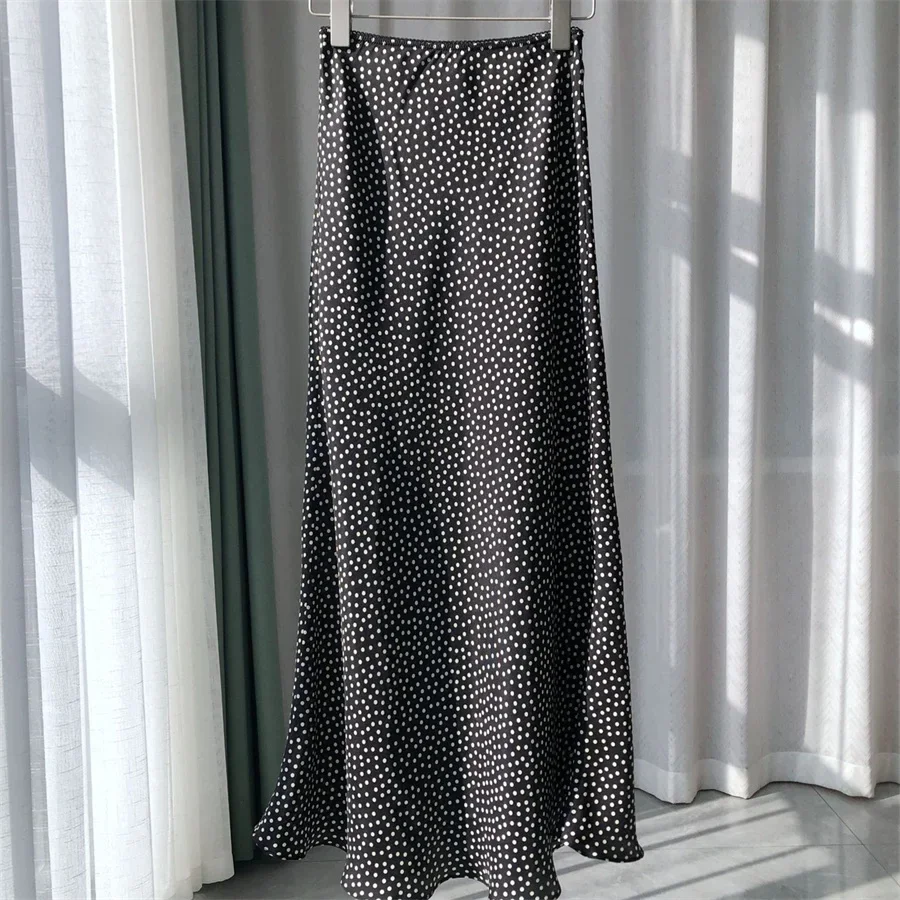 Женская повседневная юбка в горошек с высокой талией, элегантная офисная женская юбка-миди
Женская повседневная юбка в горошек с высокой талией, элегантная офисная женская юбка-миди