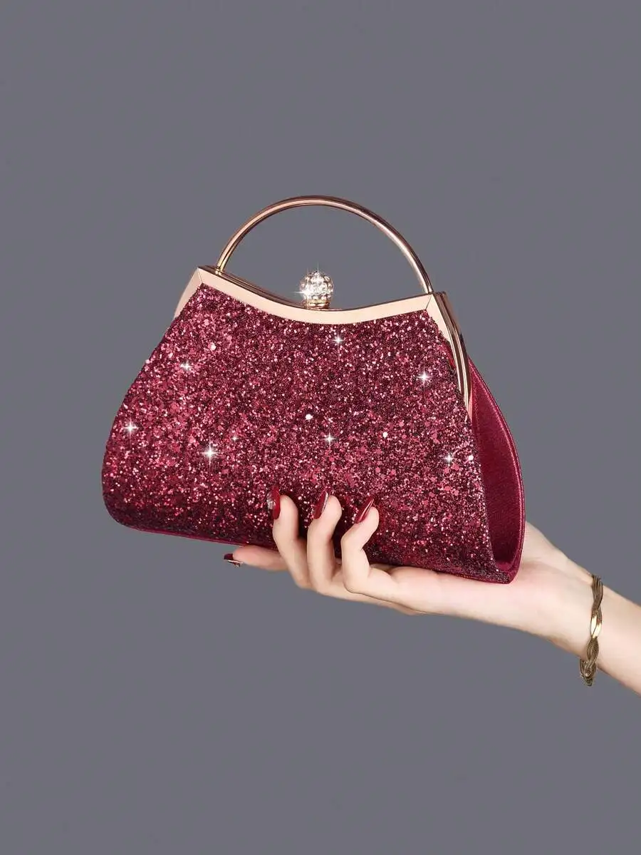 Sparkling Glitter Rhinestone Metal Clutch Evening Bag For Women Party Wedding Gala
Sparkling Glitter Rhinestone Metal Clutch Evening Bag For Women Party Wedding Gala
