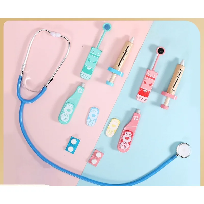 Wooden Simulation Children Doctor Nurse Toys Simulation Models Stethoscope Play House Teen Role-playing Toys for Children Game
Wooden Simulation Children Doctor Nurse Toys Simulation Models Stethoscope Play House Teen Role-playing Toys for Children Game