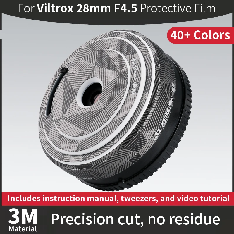 For Viltrox 28mm Skin,Viltrox AF 28mm F4.5 Lens Sticker,Scratch-resistant protective film, full coverage protection
For Viltrox 28mm Skin,Viltrox AF 28mm F4.5 Lens Sticker,Scratch-resistant protective film, full coverage protection