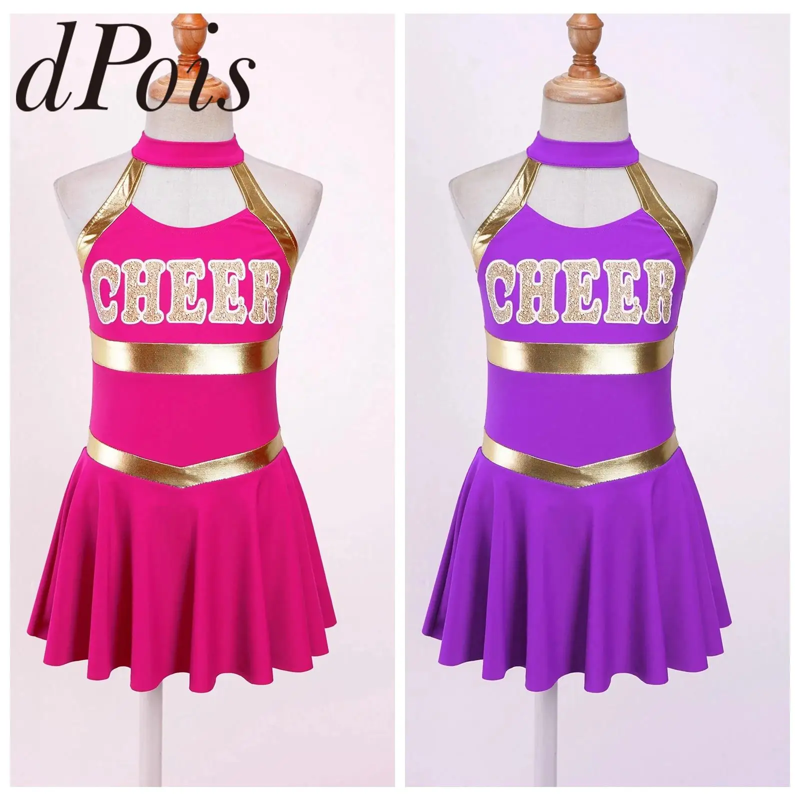 Kids Girls Cheering Dance Dress with Tassel Flower Balls Cheerlead Team Sets for Cheerleading Costume Cheerleader Uniforms
Kids Girls Cheering Dance Dress with Tassel Flower Balls Cheerlead Team Sets for Cheerleading Costume Cheerleader Uniforms