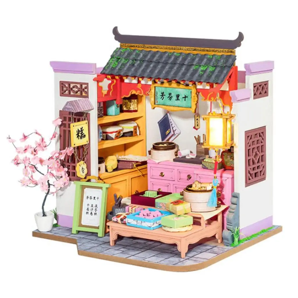 Dollhouse Miniature with Furniture, DIY Wooden Dollhouse Kit, Chinese Ancient Traditional 3D Puzzles for Valentine's Day Gift
Dollhouse Miniature with Furniture, DIY Wooden Dollhouse Kit, Chinese Ancient Traditional 3D Puzzles for Valentine's Day Gift