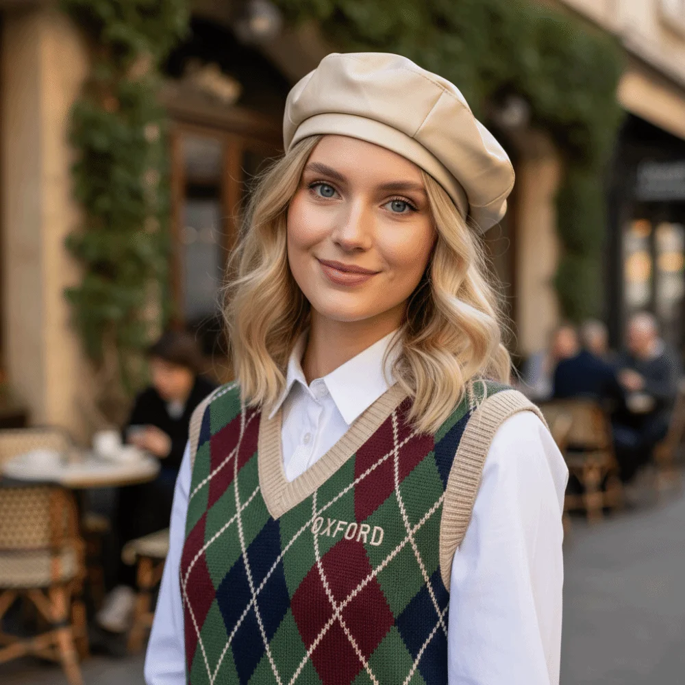 Retro Solid Color PU Beret Retro Y2K Painter Hat British Style Korean Newsboy Cap Outdoor
Retro Solid Color PU Beret Retro Y2K Painter Hat British Style Korean Newsboy Cap Outdoor