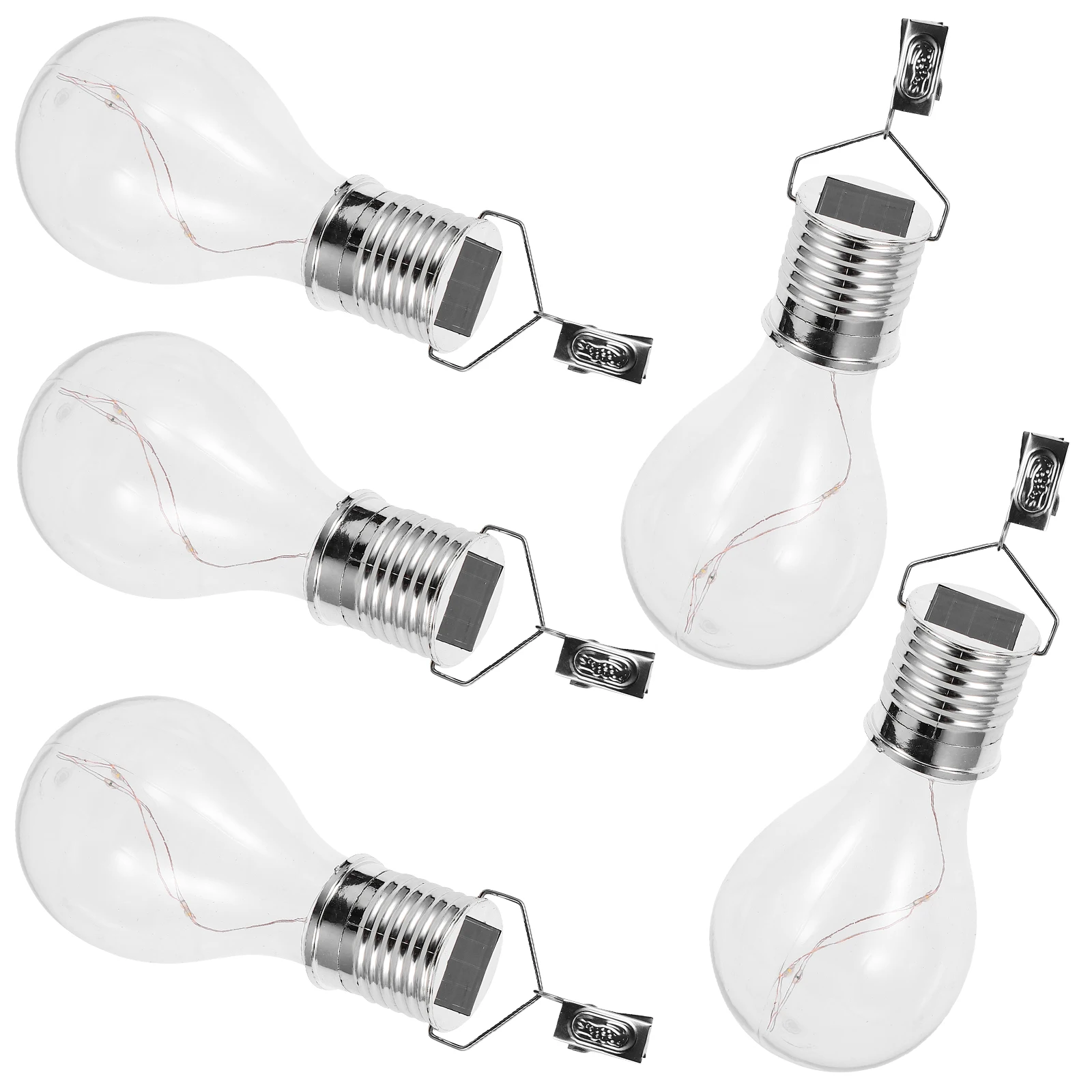 5pcs Solar Bulb Lights Transparent Warm White Hanging Light Bulb LED Outdoor Garden Decoration Low Power Consumption
5pcs Solar Bulb Lights Transparent Warm White Hanging Light Bulb LED Outdoor Garden Decoration Low Power Consumption