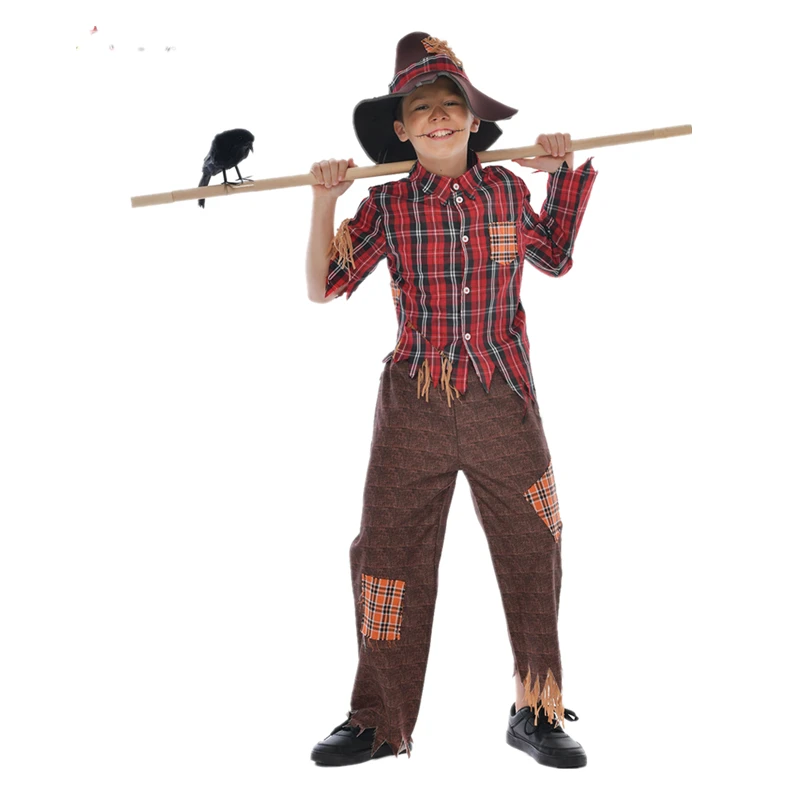 Eraspooky Boy's Scarecrow Cosplay Straw Man Halloween Costume For Kids Christmas Party Stage Fancy Dress
Eraspooky Boy's Scarecrow Cosplay Straw Man Halloween Costume For Kids Christmas Party Stage Fancy Dress