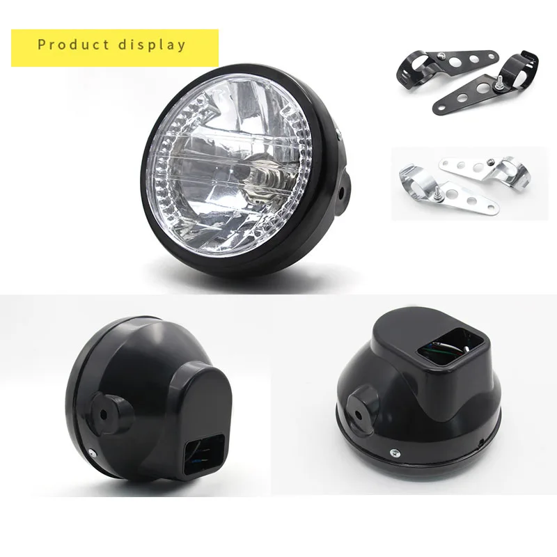 Universal motorcycle 7-inch H4 35W LED headlights, turn signal lights, ear brackets, LED headlights
Universal motorcycle 7-inch H4 35W LED headlights, turn signal lights, ear brackets, LED headlights