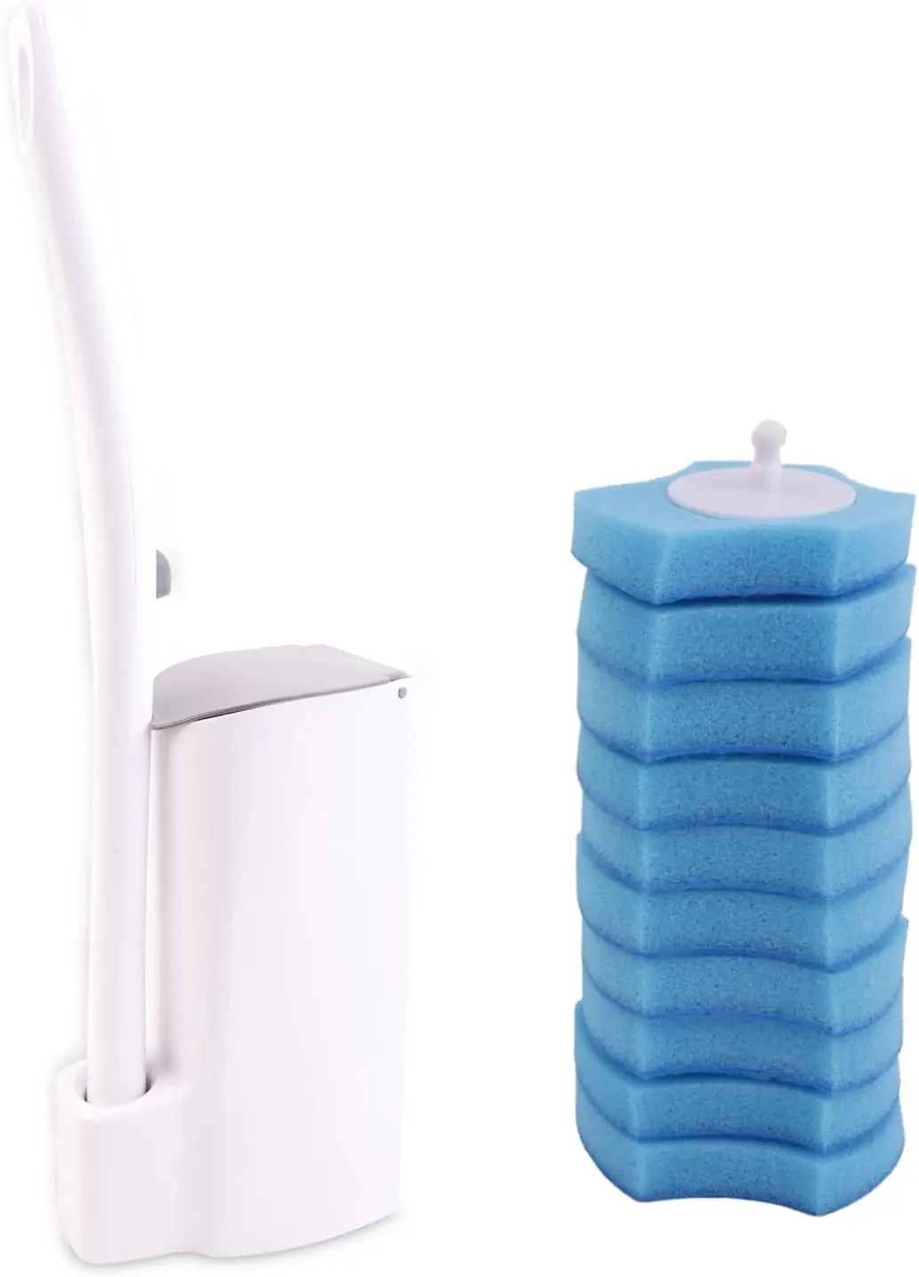 Комбинированная одноразовая щетка для унитаза и чистящее средство, палочка с 10 стержнями, держателем и контейнером для хранения 
Комбинированная одноразовая щетка для унитаза и чистящее средство, палочка с 10 стержнями, держателем и контейнером для хранения