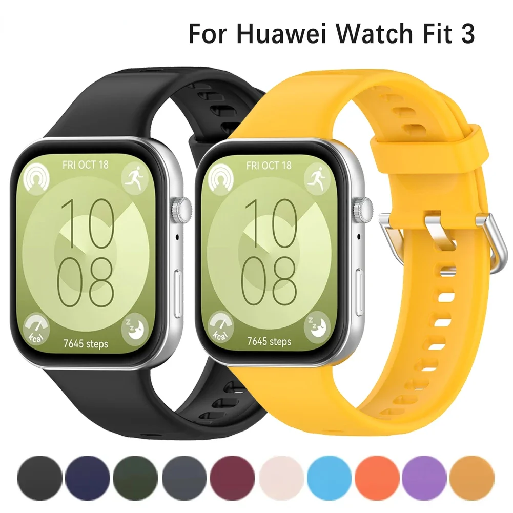 Sprot Silicone Strap For Huawei Watch Fit 3 Smartwatch Accessories Replacement Correa Bracelet for Huawei Watch fit3 Band
Sprot Silicone Strap For Huawei Watch Fit 3 Smartwatch Accessories Replacement Correa Bracelet for Huawei Watch fit3 Band