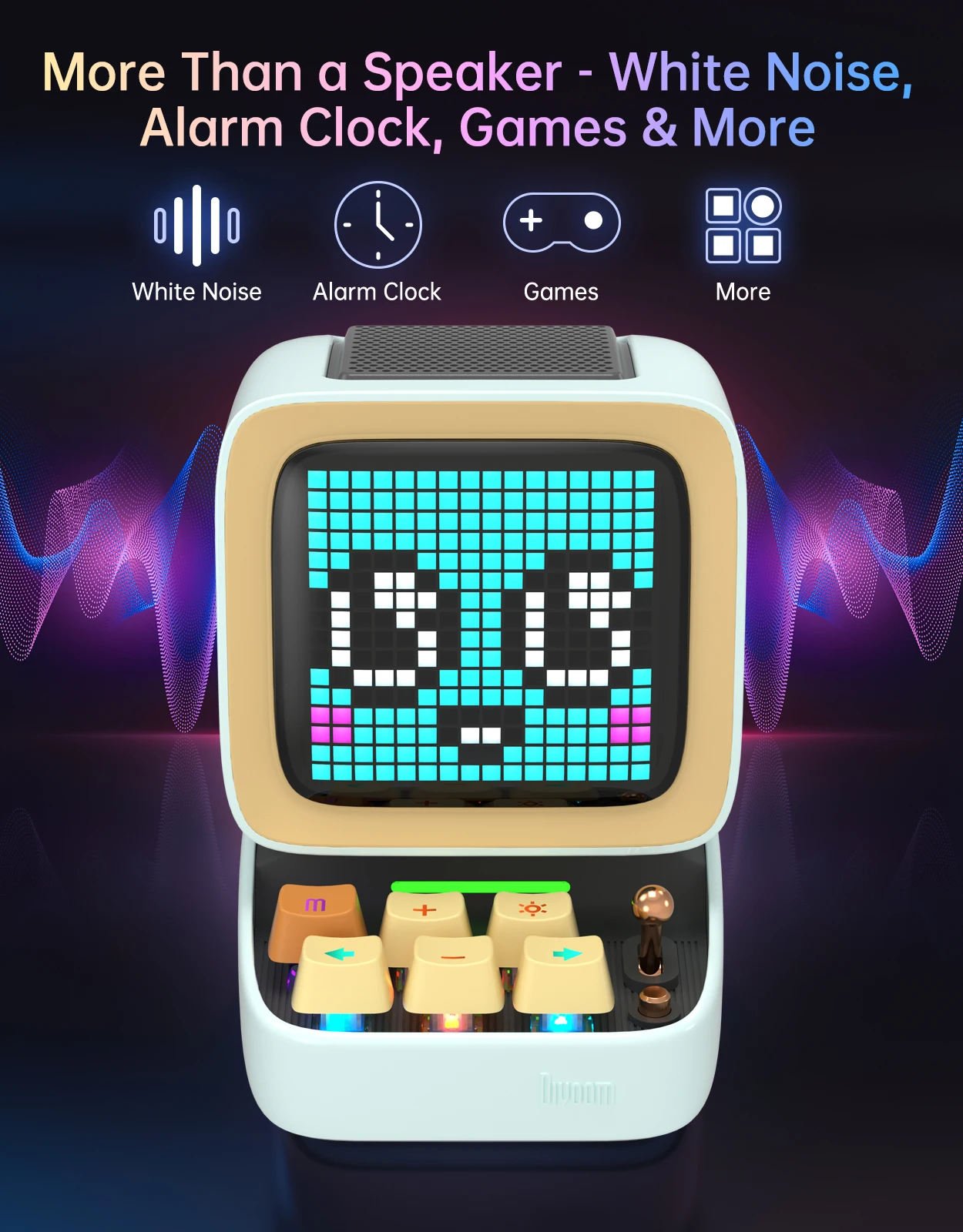 Divoom Ditoo-Pro Портативная Bluetooth-колонка с пиксельным артом, черная, с будильником, DIY LED-дисплей, милый подарок, декор для дома, ночник
Divoom Ditoo-Pro Портативная Bluetooth-колонка с пиксельным артом, черная, с будильником, DIY LED-дисплей, милый подарок, декор для дома, ночник