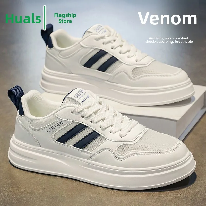 Men's Summer Breathable Mesh Casual Sports Shoes Trendy All-Match Thick Bottom Heightening Anti-Slip Youth White Sneakers
Men's Summer Breathable Mesh Casual Sports Shoes Trendy All-Match Thick Bottom Heightening Anti-Slip Youth White Sneakers