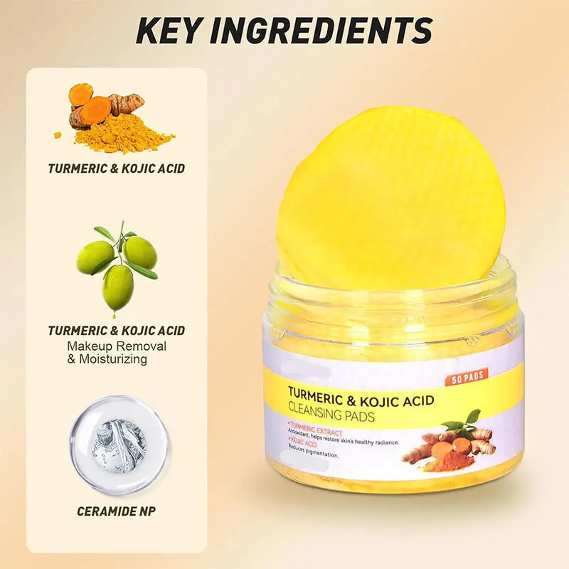 Очищающие подушечки с куркумой и койевой кислотой, отшелушивающие салфетки для нежного отшелушивания кожи, осветления и ежедневного очищения
Очищающие подушечки с куркумой и койевой кислотой, отшелушивающие салфетки для нежного отшелушивания кожи, осветления и ежедневного очищения