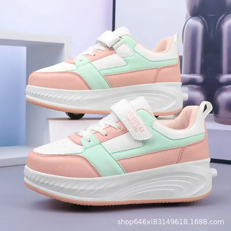 New Walking Shoes Four Wheel Automatic Roller Sneakers Boys Children Shoes With Wheels Girls Skates Adult Deformation
New Walking Shoes Four Wheel Automatic Roller Sneakers Boys Children Shoes With Wheels Girls Skates Adult Deformation