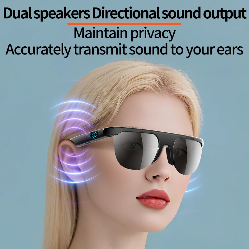 New Smart Bluetooth V5.3 Sunglasses Glasses Call Outdoor Sports Headphones HIFI Black Technology Anti Touch UV For Men And Women
New Smart Bluetooth V5.3 Sunglasses Glasses Call Outdoor Sports Headphones HIFI Black Technology Anti Touch UV For Men And Women