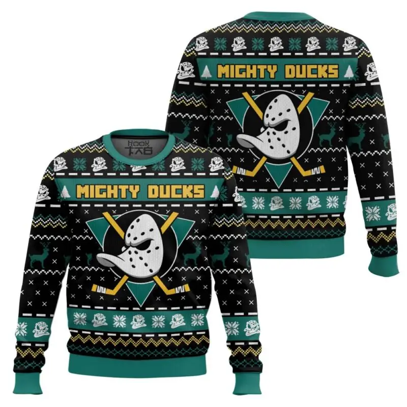 Mighty Ducks Christmas Ugly Sweater Round Neck Ice Hockey Snowflake Christmas Tree Christmas Party Fan Personality Trendy Feel
Mighty Ducks Christmas Ugly Sweater Round Neck Ice Hockey Snowflake Christmas Tree Christmas Party Fan Personality Trendy Feel