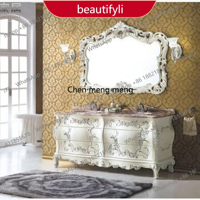 CC45 Luxurious Carved Bathroom Cabinets Floor-standing Antique Bathroom Cabinets Oak Bathroom Home Furniture In Particolare
CC45 Luxurious Carved Bathroom Cabinets Floor-standing Antique Bathroom Cabinets Oak Bathroom Home Furniture In Particolare
