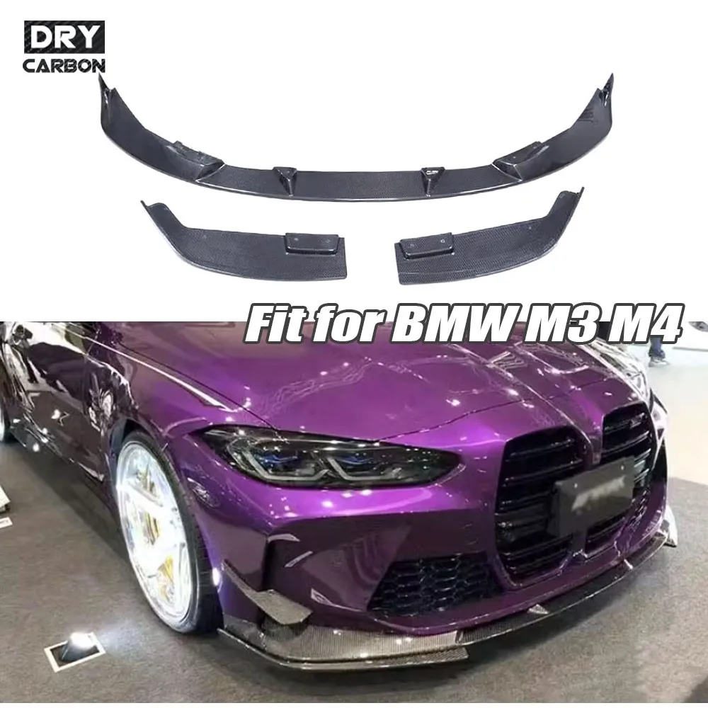 3pcs Front Bumper Lip Front Splitters Dry Carbon Fiber For BMW M3 M4 G80 G82 G83 2020+ Body Kits Front Bumper Lip Spoiler FRP
3pcs Front Bumper Lip Front Splitters Dry Carbon Fiber For BMW M3 M4 G80 G82 G83 2020+ Body Kits Front Bumper Lip Spoiler FRP