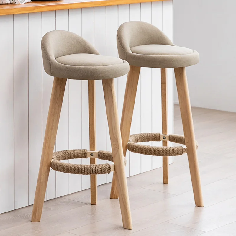 Bar Chair Modern Simple High Stool Solid Wood High Breathable Linen Barhocker Counter Barstool Hemp Rope Leather Furniture
Bar Chair Modern Simple High Stool Solid Wood High Breathable Linen Barhocker Counter Barstool Hemp Rope Leather Furniture