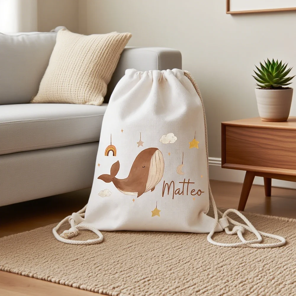 Personalized Whale Rainbow Goodie Bag Changing Clothes Drawstring Backpack Gym Bag Kindergarten Back To School Christmas Party
Personalized Whale Rainbow Goodie Bag Changing Clothes Drawstring Backpack Gym Bag Kindergarten Back To School Christmas Party