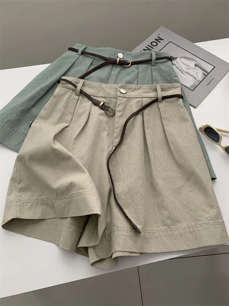 2026 Fashion Leisure Suit Shorts Women's Summer New High Waist Wide Leg Shorts Female Solid Color Thin Short Pants U17
2026 Fashion Leisure Suit Shorts Women's Summer New High Waist Wide Leg Shorts Female Solid Color Thin Short Pants U17