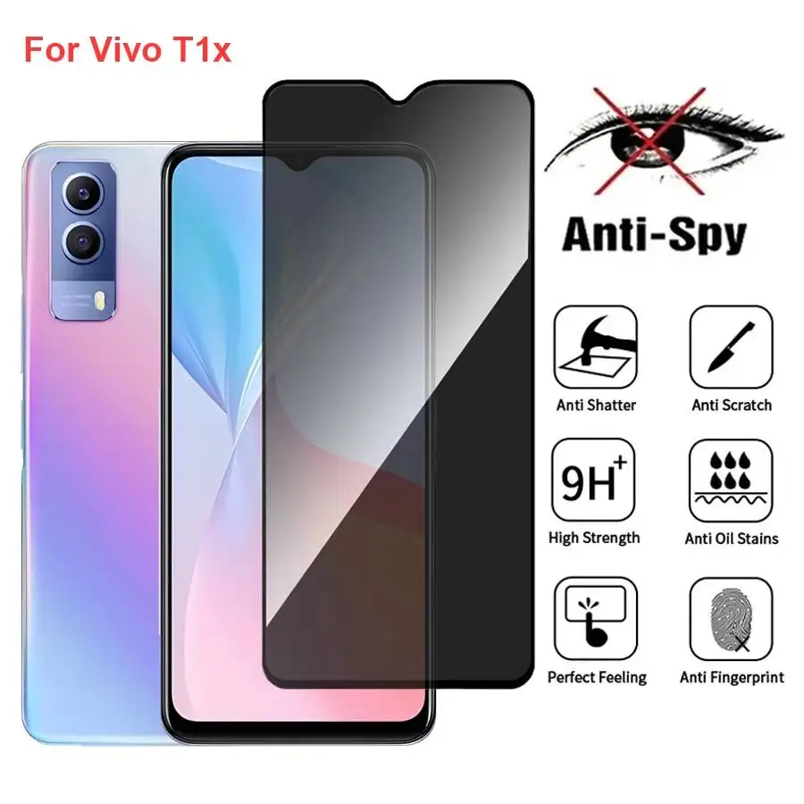 Vivo T1x V2123A Anti Spy Privacy Tempered Glass Protector Compatible For Vivot1x Full Cover Screen Phone Film
Vivo T1x V2123A Anti Spy Privacy Tempered Glass Protector Compatible For Vivot1x Full Cover Screen Phone Film