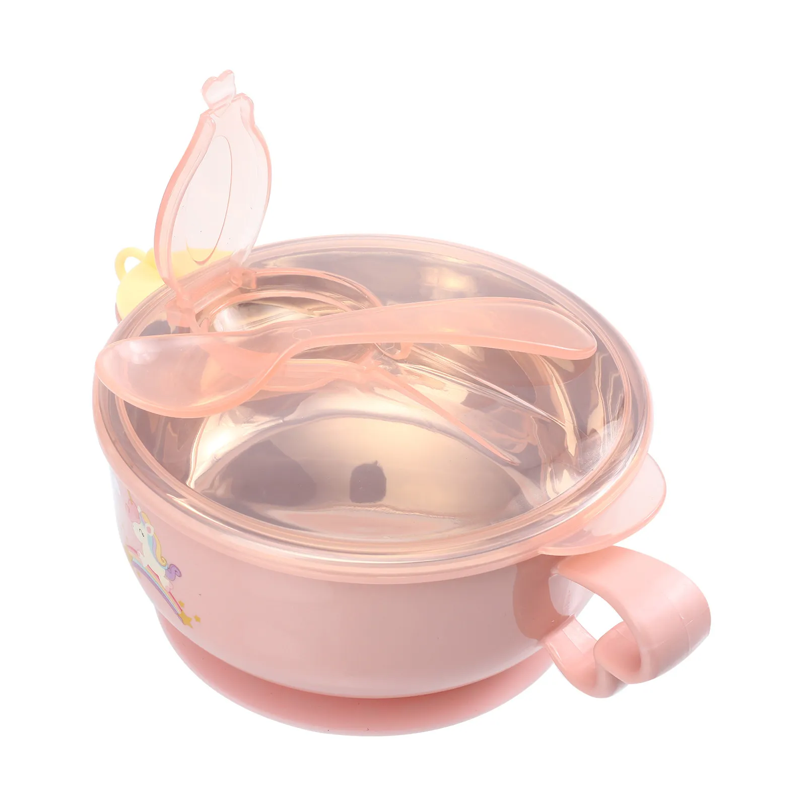 1Set Stainless Steel Baby Suction Feeding Bowl and Spoon Set for First Stage Weaning Toddler Independent Eating Non-Slip Strong
1Set Stainless Steel Baby Suction Feeding Bowl and Spoon Set for First Stage Weaning Toddler Independent Eating Non-Slip Strong