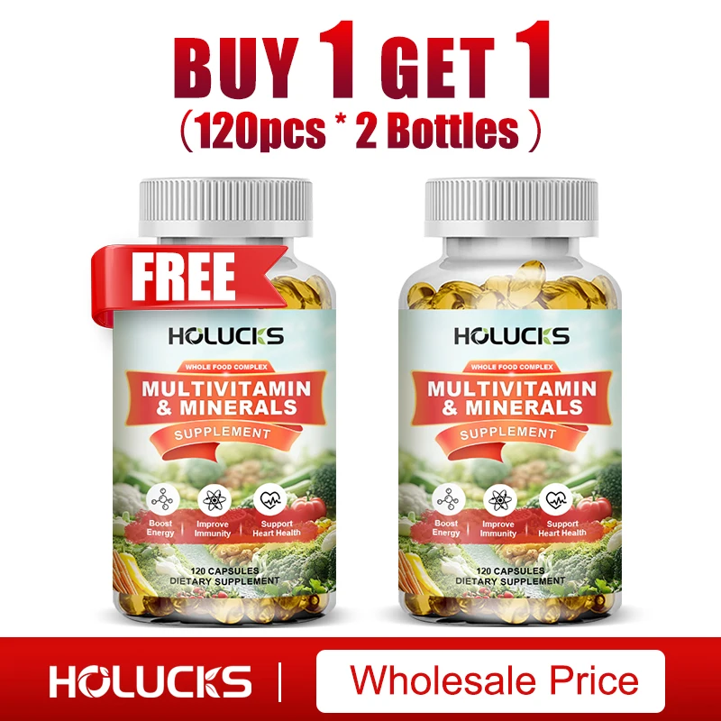 HOLUCKS Multivitamin Mineral Capsules, Anti-Aging, Energy, Immune Support & Heart Health, Daily Wellness for Men & Women
HOLUCKS Multivitamin Mineral Capsules, Anti-Aging, Energy, Immune Support & Heart Health, Daily Wellness for Men & Women