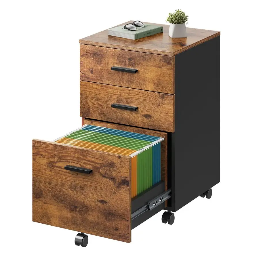 Деревянный мобильный шкаф для документов с 3 ящиками, шкаф для документов на колесиках для письма формата А4, коричневый в деревенском стиле
Деревянный мобильный шкаф для документов с 3 ящиками, шкаф для документов на колесиках для письма формата А4, коричневый в деревенском стиле