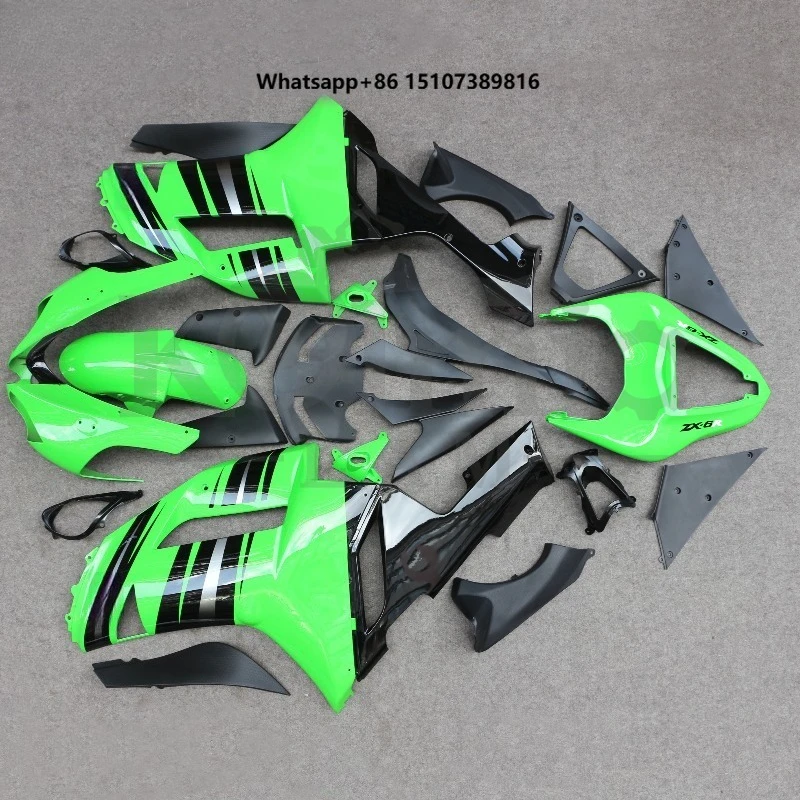 ABS Plastic Bodywork Set Fit for ZX6R 636 ZX-6R 2006-2007 Motorcycle Fairing Kit Green Black
ABS Plastic Bodywork Set Fit for ZX6R 636 ZX-6R 2006-2007 Motorcycle Fairing Kit Green Black