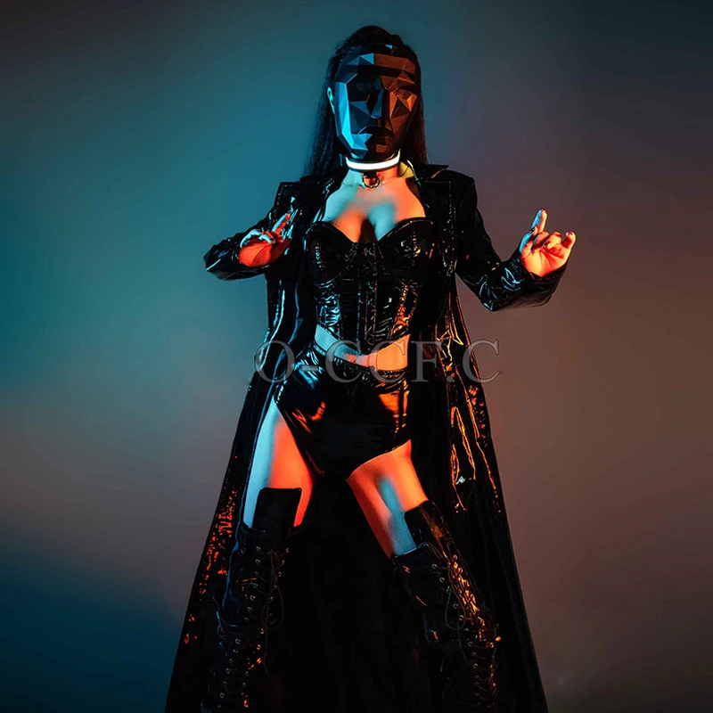 Черный костюм Drag Queen 2025 года, сценическая одежда для девочек, маска, длинное пальто, женский наряд Gogo, одежда для рейв-фестиваля, карнавальный костюм yk
Черный костюм Drag Queen 2025 года, сценическая одежда для девочек, маска, длинное пальто, женский наряд Gogo, одежда для рейв-фестиваля, карнавальный костюм yk