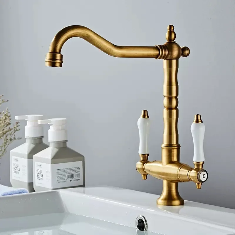 Antique Basin Faucet Deck Mounted Black Sink Tap Double Handle Water Tap Hot Cold Mitigeur Salle De Basin Mixer
Antique Basin Faucet Deck Mounted Black Sink Tap Double Handle Water Tap Hot Cold Mitigeur Salle De Basin Mixer