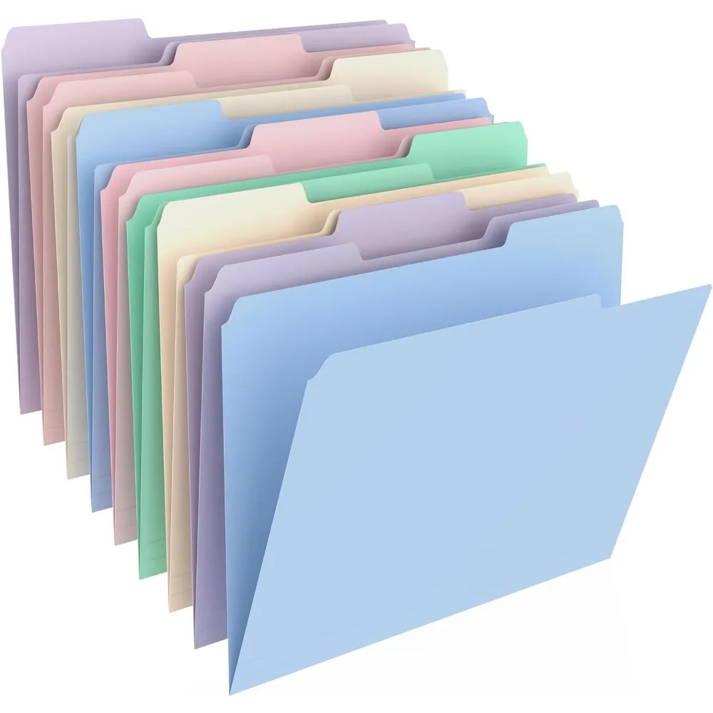 9 Pcs Manilla Folders 8.5 x 11 Inch, 1/3-Cut Tab Colored File Folders Letter Size, Plastic Folders Aesthetic, School Business Office Manila Folders for Documents Paper
9 Pcs Manilla Folders 8.5 x 11 Inch, 1/3-Cut Tab Colored File Folders Letter Size, Plastic Folders Aesthetic, School Business Office Manila Folders for Documents Paper