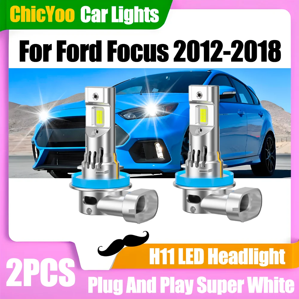 2PCS H11 H8 H9 Low Beam Headlamps 6000K White Super Bright 30000LM LED Headlight Bulbs Auto Turbo Lamp For Ford Focus 2012-2018
2PCS H11 H8 H9 Low Beam Headlamps 6000K White Super Bright 30000LM LED Headlight Bulbs Auto Turbo Lamp For Ford Focus 2012-2018