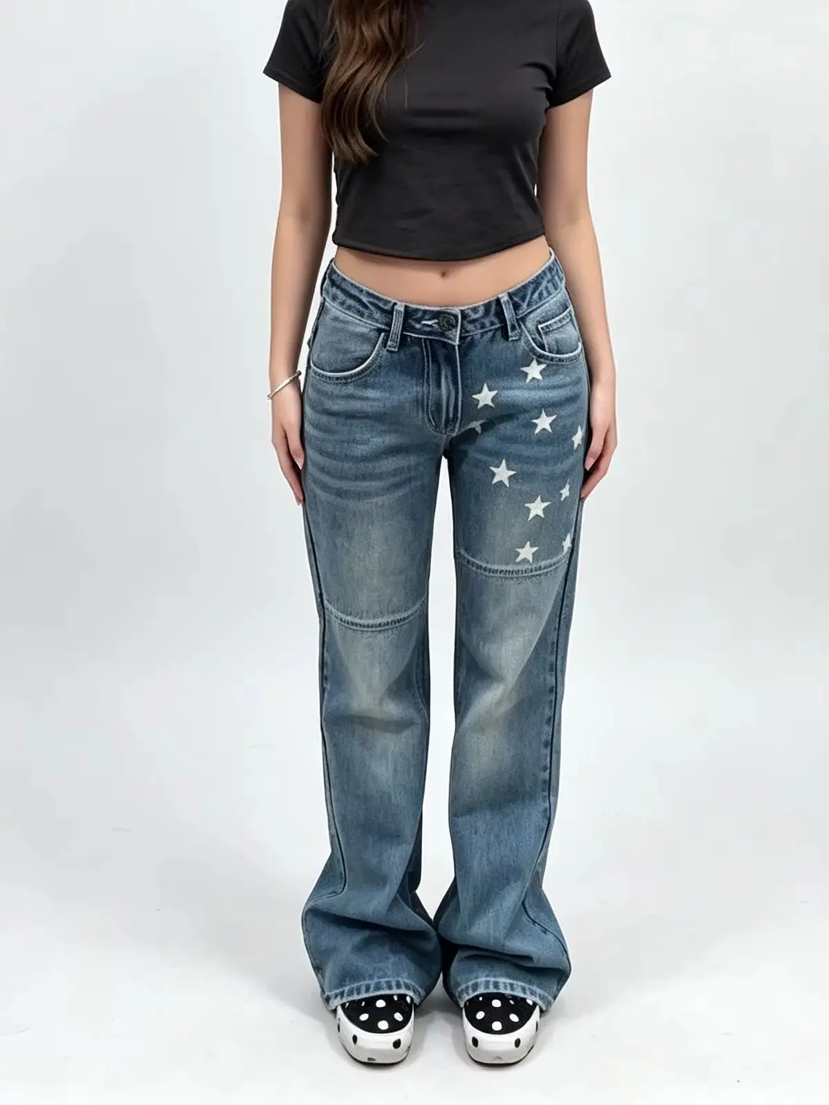 Women's Blue Casual Denim Cargo Baggy Y2K Harajuku American High Street Aesthetic 2000S Vintage Wide Leg Jeans Denim Clothing
Women's Blue Casual Denim Cargo Baggy Y2K Harajuku American High Street Aesthetic 2000S Vintage Wide Leg Jeans Denim Clothing