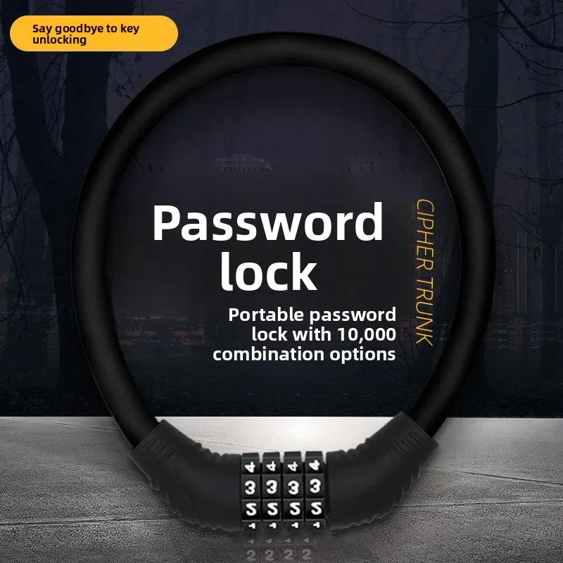 Portable Bicycle Lock Password Lock Anti-Theft Mountain Bike Chain Lock Steel Wire Lock Road Bike Lock Single Bike Riding Acc...
Portable Bicycle Lock Password Lock Anti-Theft Mountain Bike Chain Lock Steel Wire Lock Road Bike Lock Single Bike Riding Acc...