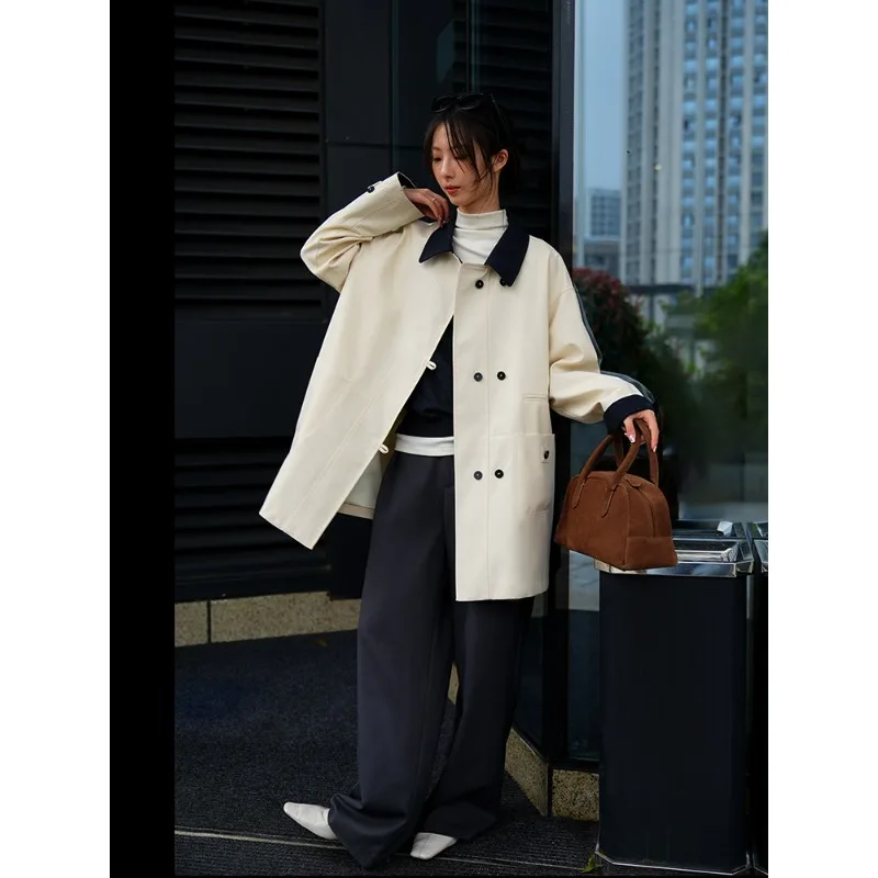 Female Spring Autumn Tops Coat Windbreaker Medium To Long Commute Retro Simple Design Fashion Senior New Minority Versatile Thin
Female Spring Autumn Tops Coat Windbreaker Medium To Long Commute Retro Simple Design Fashion Senior New Minority Versatile Thin